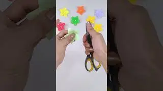 Easy Paper Crafts #flowermaking #paperflower #craftswithpaper #shorts
