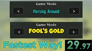 Fastest Way to Complete Fool's Gold and Horsing Around Game Modes in Dead Rails!