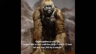 Gigantopithecus🦧| #ancient #gorilla #animals #monkey #history #facts #evolution #science