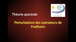 Perturbations des opérateurs de Fredholm