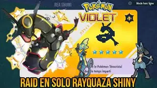 Raid Teracristal 5 étoiles Rayquaza Shiny toute seule | Pokémon Violet hors série
