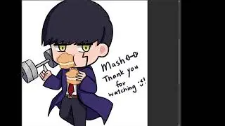 Drawing Mash Burnedead from Mashle