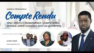YÈNE | Vérité et transparence : compte rendu intégral après l’audience avec les autorités