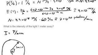 Photons, Energy, and Intensity part II