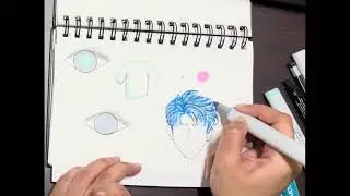 How to blend COPIC sketch markers using bv000,b000,c2