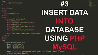 Insert Data Into Database Using PHP MySQL in Hindi || Php Tutorial #3