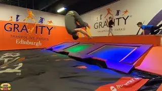 Having Fun at Gravity Trampoline Park in Edinburgh!