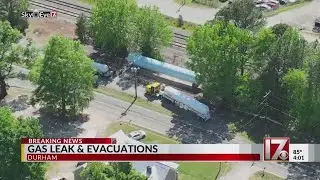 Propane gas leak and evacuations in Durham