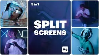 Master Multiscreen Magic - 5 Split Screen Transitions | After Effects Template Tutorial