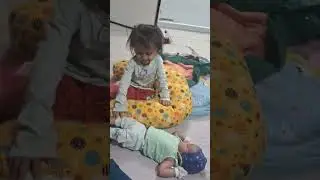 DHYAN DHYANA PLAYING WITH RUSHI #tween #cute #dhyanan #viral #play #baby #cutebaby #bhai #brother