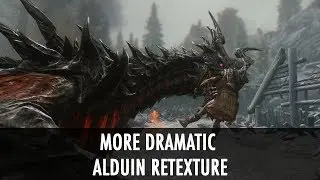 Skyrim Mod Spotlight: More Dramatic Alduin Retexture