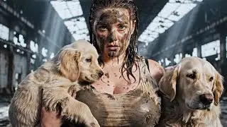 Kind Woman Rescues Abandoned Mother Dog and Puppies in an Abandoned Factory