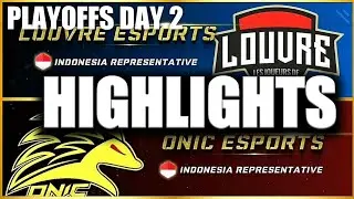 MSC 2019 PLAYOFFS DAY 2 HIGHLIGHTS - LOUVRE VS ONIC ESPORTS | MOBILE LEGENDS