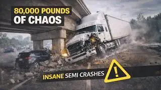 Best of Semi Truck Crashes Compilation!