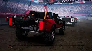 Gravel - Toyota T100 Trophy Truck at Stadium Circuit - Night Gameplay