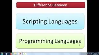 Difference Between Scripting Languages and Programming Languages