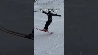HOW TO DO A 180 ON SKIS TUTORIAL ✅ #ski #alexhackel #freeskiing #1000skis #skitutorial #tutorials