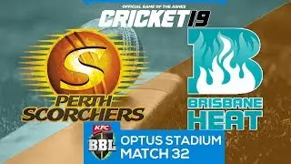 Big Bash T20 League Match #32 - Perth Scorchers VS Brisbane Heat - Cricket 19 [4K]