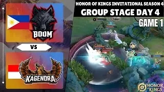 🇵🇭 BOOM Esports vs 🇮🇩 KAGENDRA | GAME 1 | HIGHLIGHTS | KSI4 | Group Stage Day 4