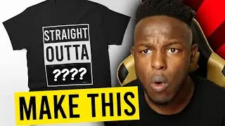 Design ideas that Sell on Redbubble | STRAIGHT OUTTA Design tutorial