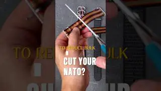 How many types of NATO strap loops are there? pt 3. Cut Nato strap #watchstrap #natostrap