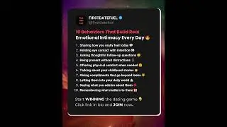 10 Behaviors That Build Real Emotional Intimacy Every Day