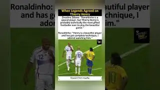 When Legends Agreed on Thierry Henry #zidane #ronaldinho #thierryhenry #legends