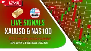 LIVE SIGNAL XAUUSD & NAS100 - 1MIN FOREX TRADING STRATEGY - TP - BACKTESTING