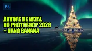 Como Fazer &Aacute;rvore de Natal no Photoshop 2026 Usando IA Nano Banana (Passo a Passo)