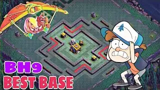 NEW BEST BH9 BASE 2019 WITH REPLAYS | BUILDER HALL 9 ANTI 2 STAR BASE - Clash with kvn