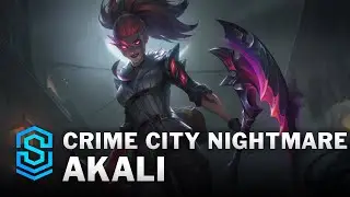 Crime City Nightmare Akali Skin Spotlight - League of Legends