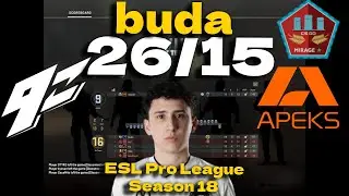 CSGO POV 9z buda (26/15) vs Apeks (Mirage) @ ESL Pro League Season 18