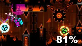 Molten Gear 81% (Extreme Demon Progress) | Geometry Dash