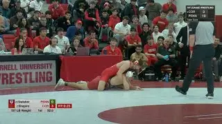 157lbs Meyer Shapiro (Cornell) vs Jude Swisher (Penn)
