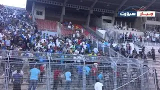 مشادة بين جماهير الرمثا وقوات الدرك خلال نهائي كأس الأردن