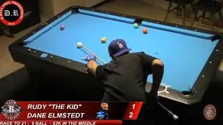 Rudy The Kid VS Dane Elmstedt | Race 21 - 9 Ball 3000 In The Middle.
