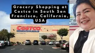 Grocery Shopping at Costco in South San Francisco, California, USA
