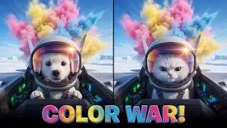 Tiny Puppy & Kitten vs. The Chimpanzee Army! 😱🌈 New Year 2026 Special #CutePets