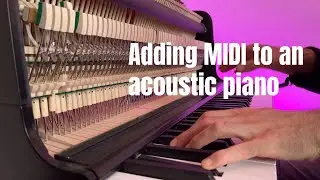 Using my Keybird acoustic piano as a MIDI keyboard
