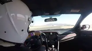Civic Type R - 3 first laps - VTEC Club Round 2 at Chuckwalla - PB 2:01.3