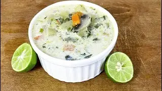 💚How to cook vegetable milk soup? | Simple milk soup recipe at home