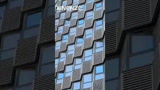 ✨ Discover our lightweight and durable aluminum Building  facade that elevate your space with a slee