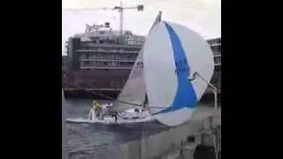 Spinnaker broach on Dufour 34 Performance