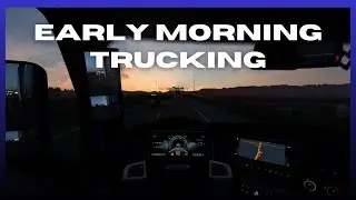Early Morning Sunrise Drive from New Orleans to Texas! | American Truck Simulator