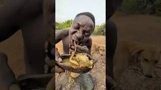 that's Fantastic delicious😋🤤‼️See Hadza hunt's enjoying day#culture #traditional #Culture