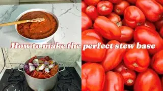 How to make the best tomato stew base | easy cooking hack that will help you make yummy stew