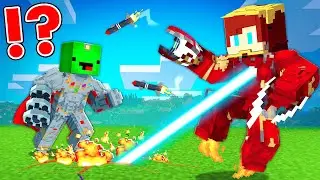 IRON MAN Speedrunner vs ULTRON Hunter in Minecraft - Maizen JJ and Mikey