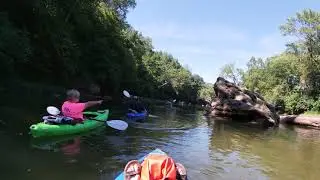 S2:E12 Kayaking the Wildcat Creek and Catching Smallmouth on Topwater
