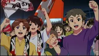 Demo end • Inazuma Eleven: Victory Road • Gathering team members | Destin, Briar & Cedric |