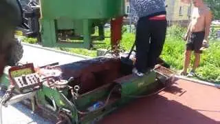 укладка покрытия теннисного корта